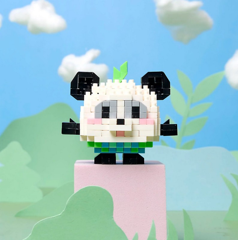 Costruzione di mattoncini da circa 200 pezzi a forma di 8 animali assortiti, una divertente idea regalo per adulti o bambini